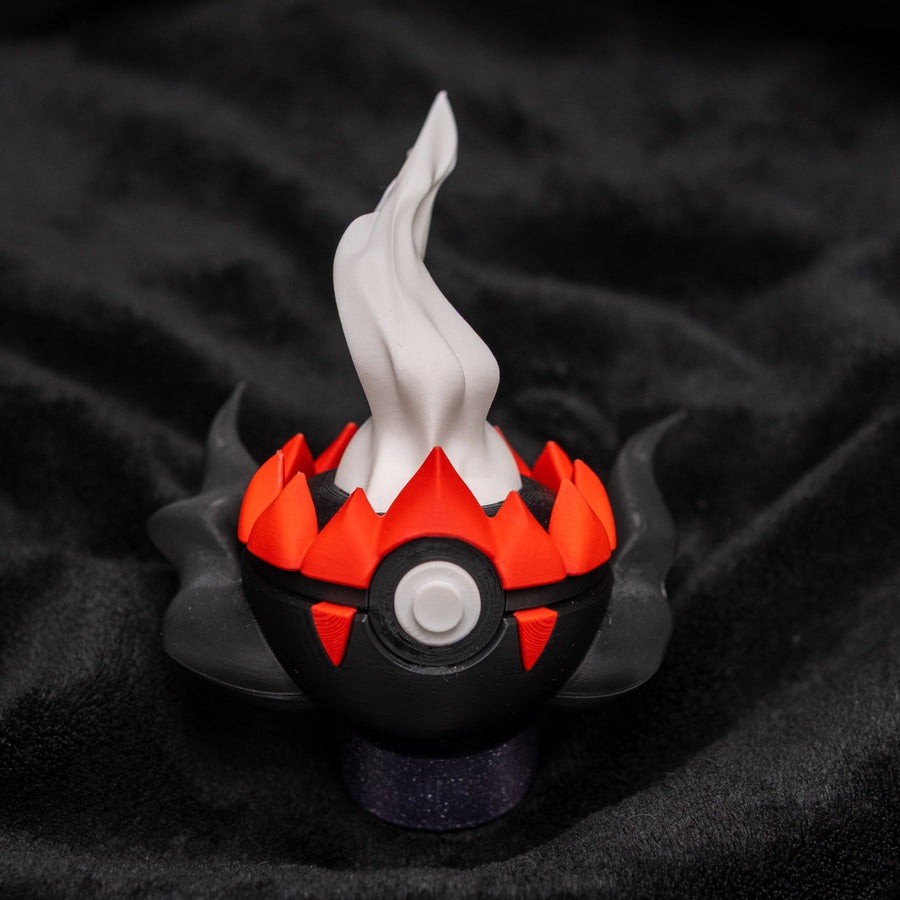 Darkrai Character Ball 3D printed Pokémon collectible in dark tones, fully assembled