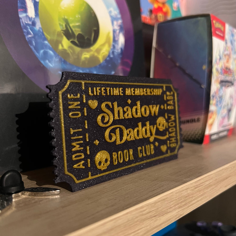 Shadow Daddy Ticket - Boekenplank Decoratie
