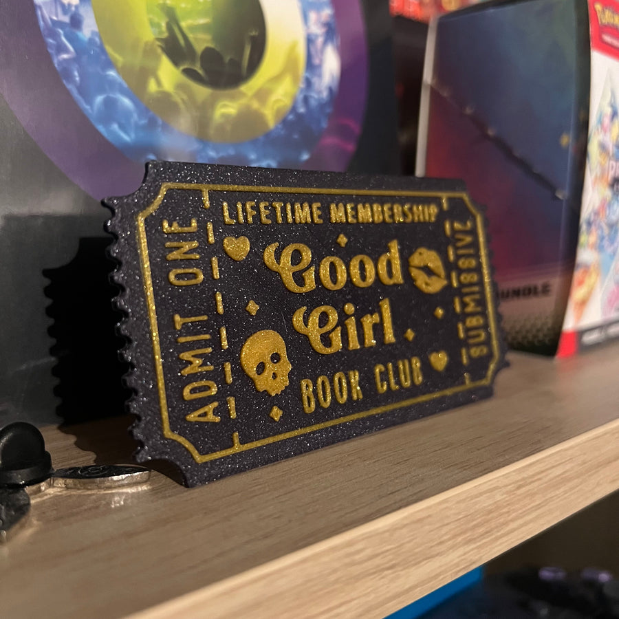 Good Girl Ticket - Boekenplank Decoratie
