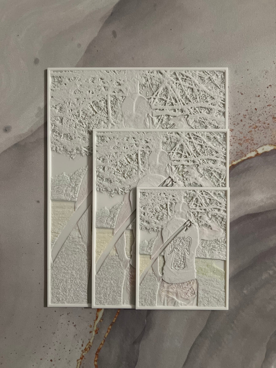 Rechthoekige Lithofaan (Staand) - 3D Geprinte Foto