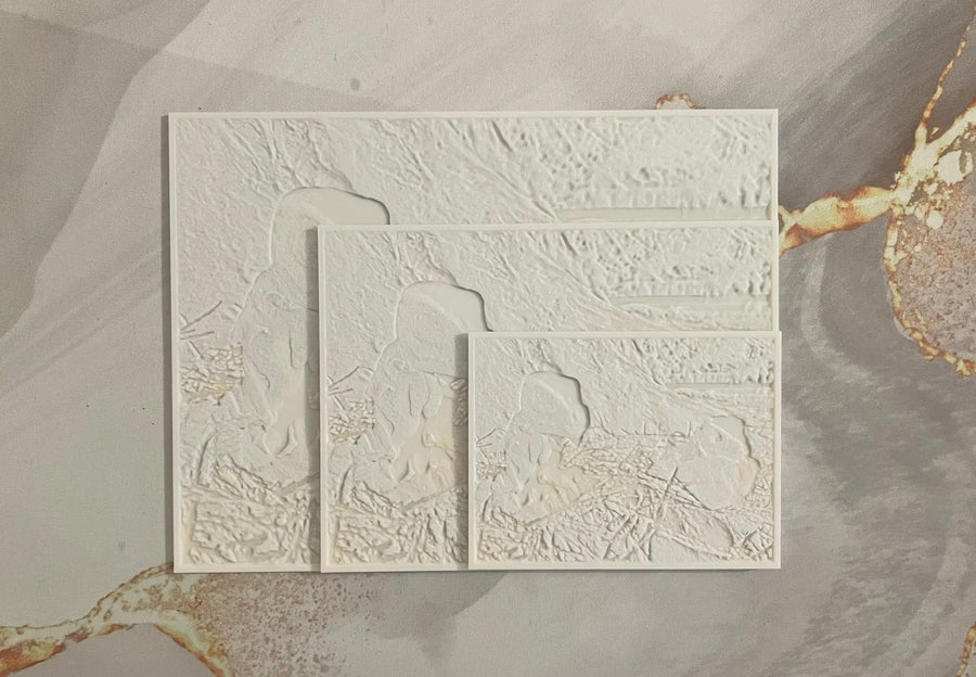 Rectangular Lithophane (Landscape) - 3D Printed Photo - 3D Printed - Hand of Stardust