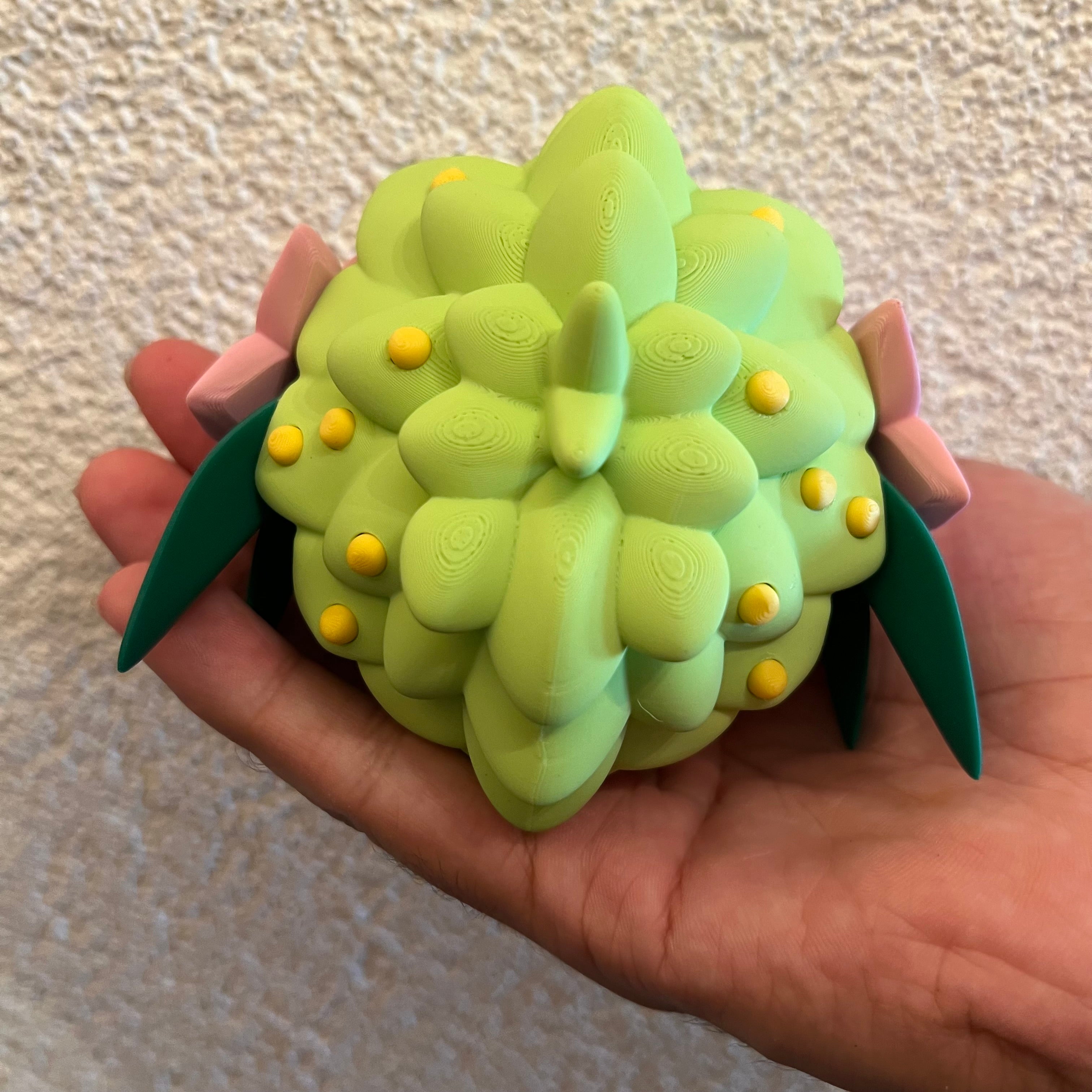 Shaymin Character Ball 3D printed collectible close-up of hand-finished detailing