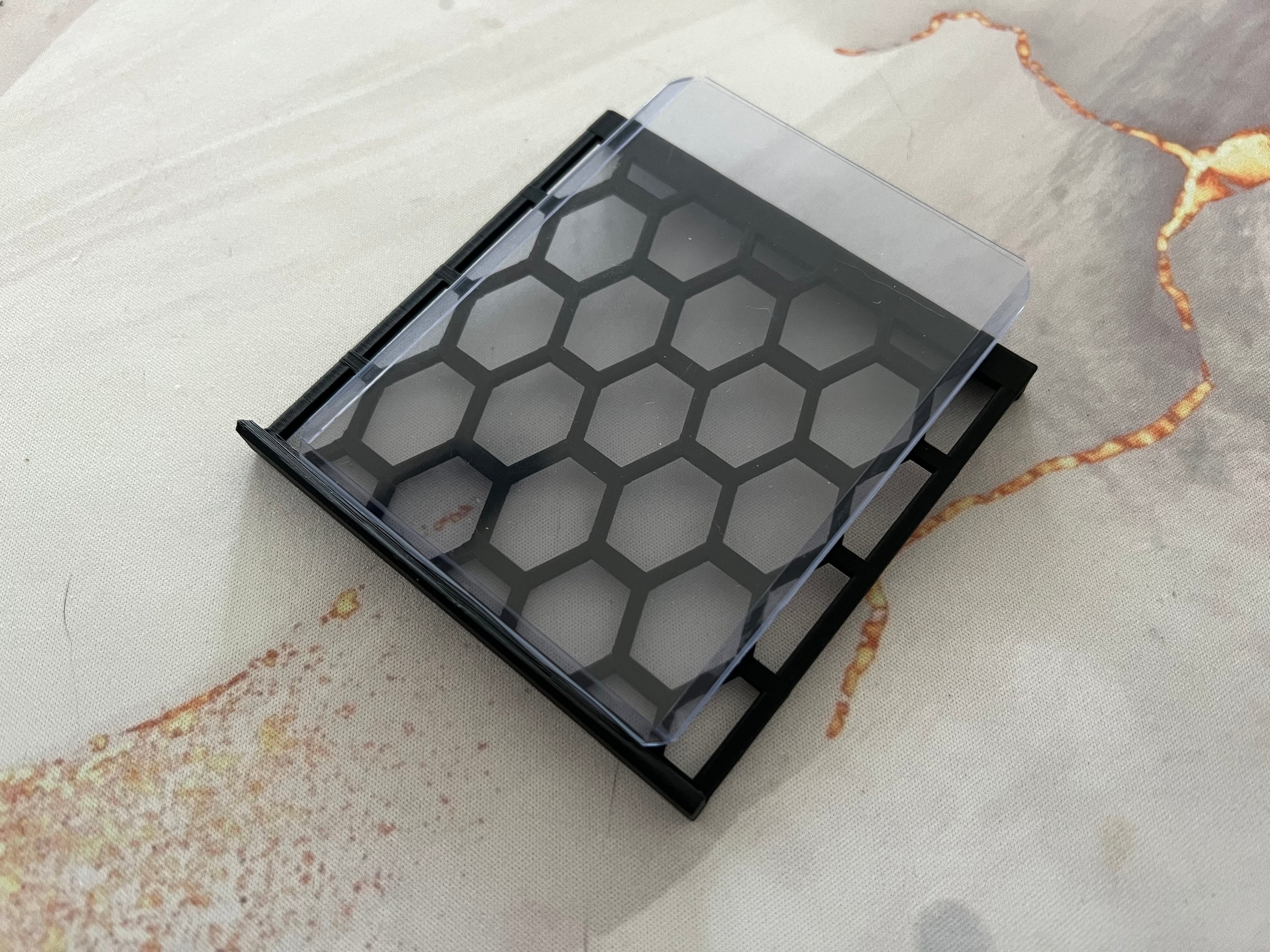 Low Profile Card Display Riser - Honeycomb Pattern