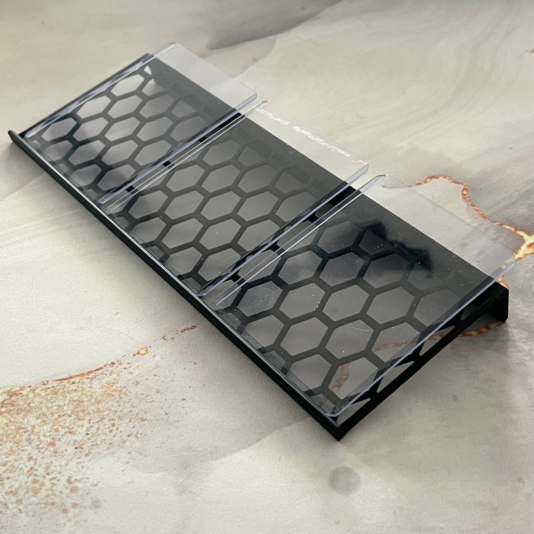 Card Display Riser - Honeycomb Pattern - 3D Printed - Hand of Stardust