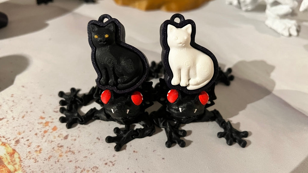 Cat Familiar - Fidget Toy - 3D Printed - Hand of Stardust