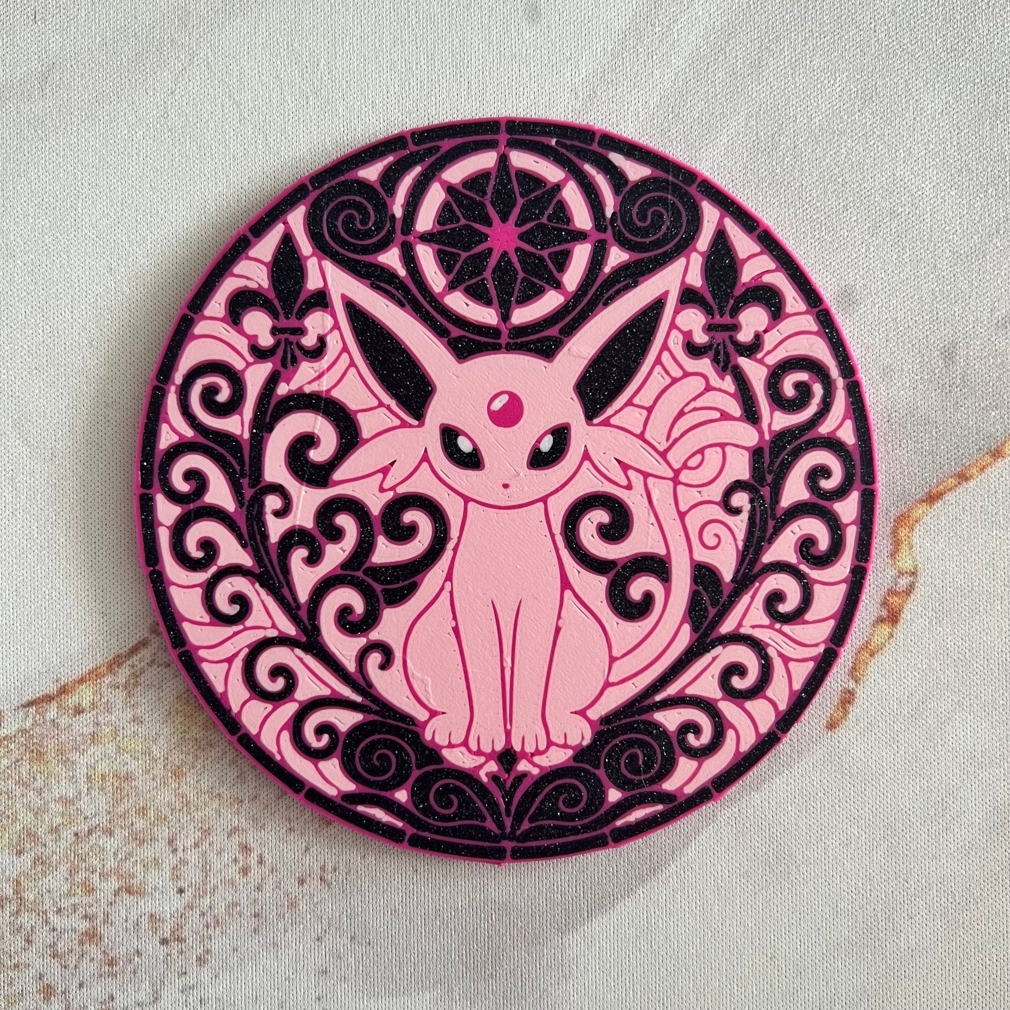 Espeon - Eeveelution Coaster - 3D Printed - Hand of Stardust