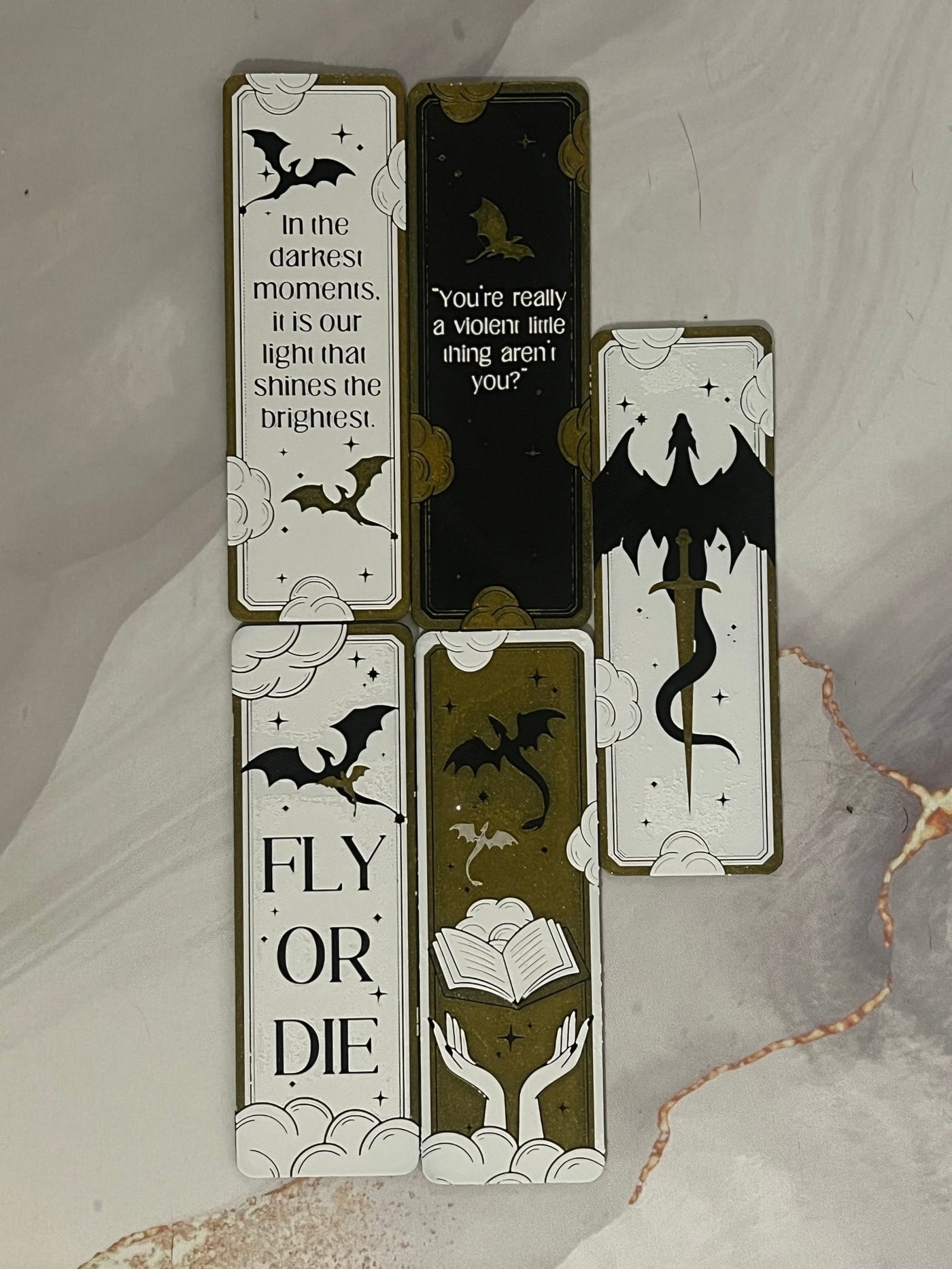 Fourth Wing Bookmark Collection – Everything from Set 1 - 3D Printed - Hand of Stardust