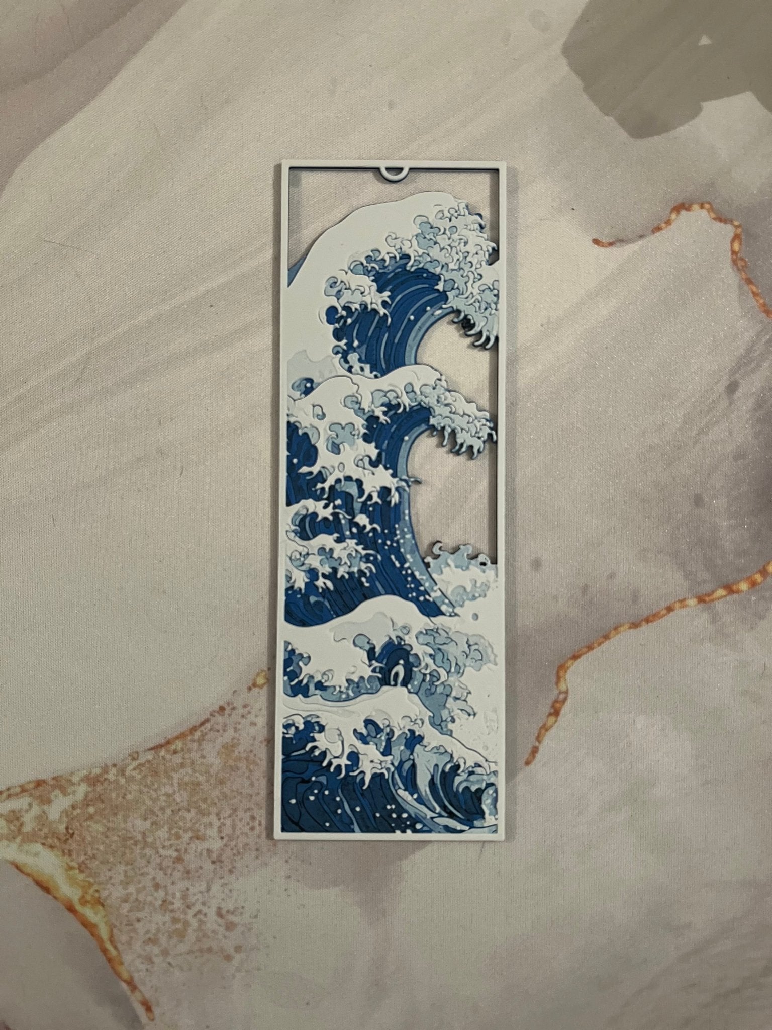 Great Waves - Bookmark - 3D Printed - Hand of Stardust