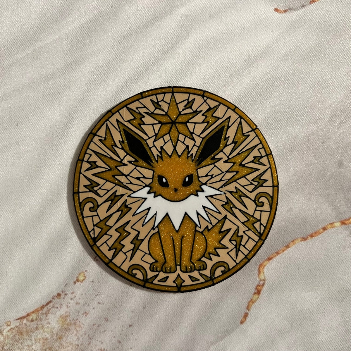 Jolteon - Eeveelution Coaster - 3D Printed - Hand of Stardust