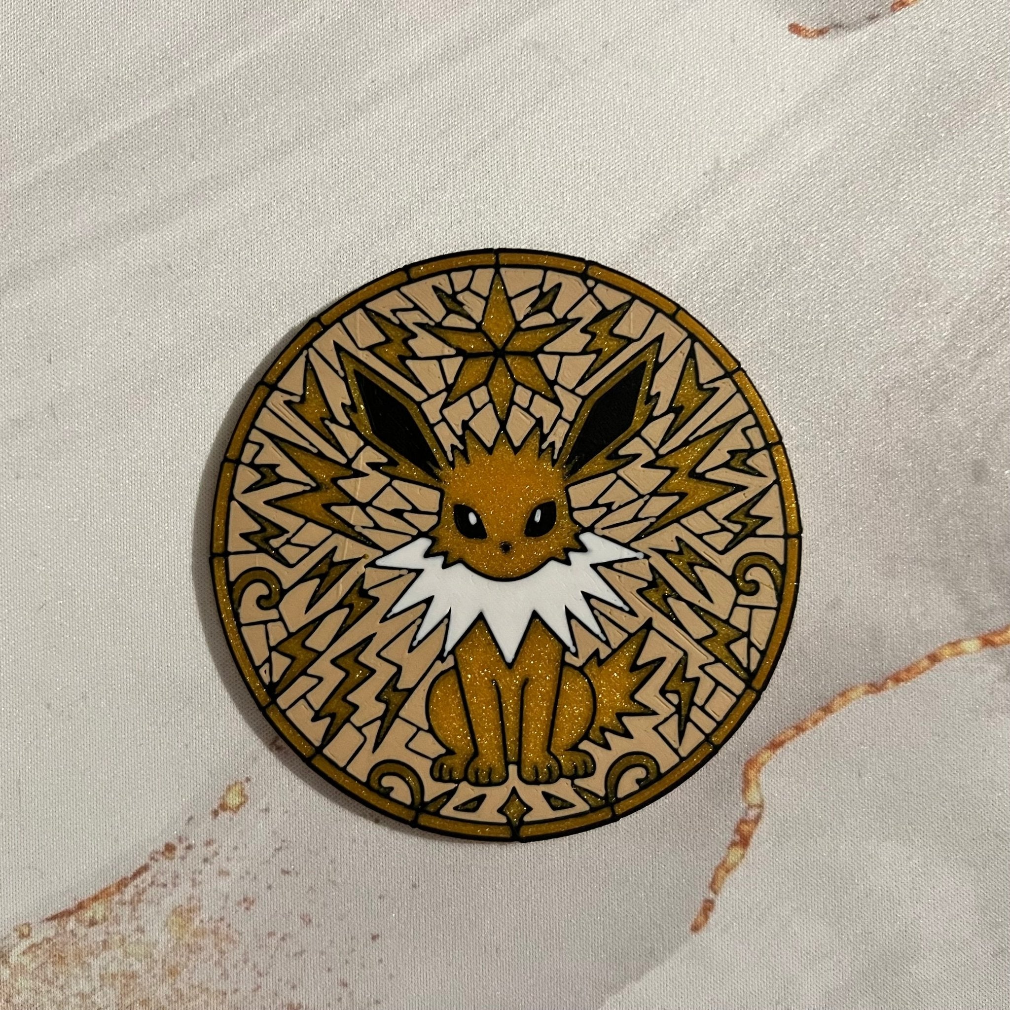 Jolteon - Eeveelution Coaster - 3D Printed - Hand of Stardust