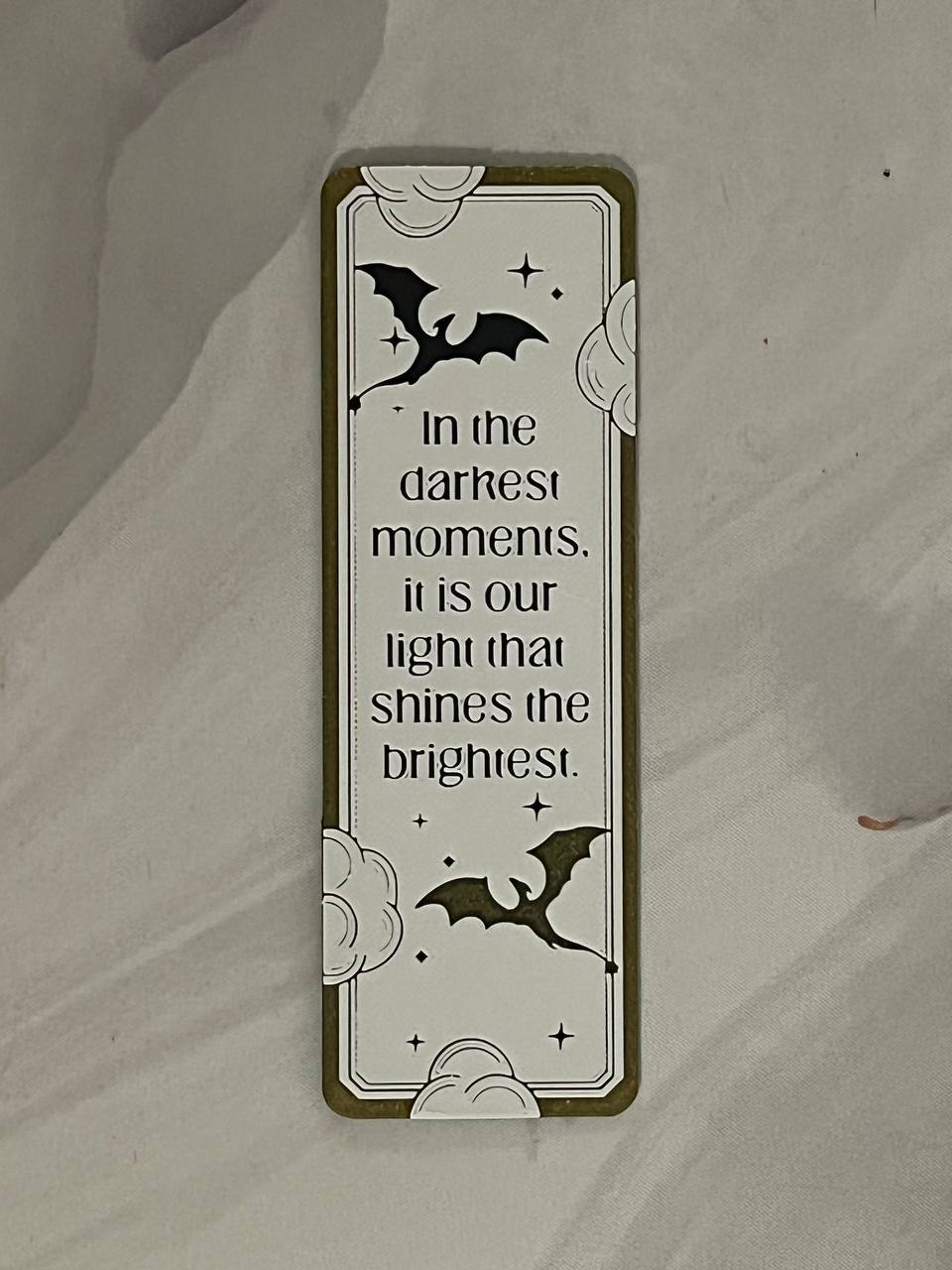 Light in the Darkest Moments – Bookmark - 3D Printed - Hand of Stardust