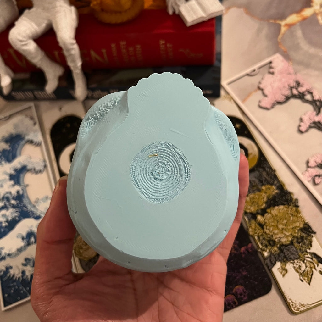 Lights Out Skull - Bookshelf Decoration - 3D Printed - Hand of Stardust