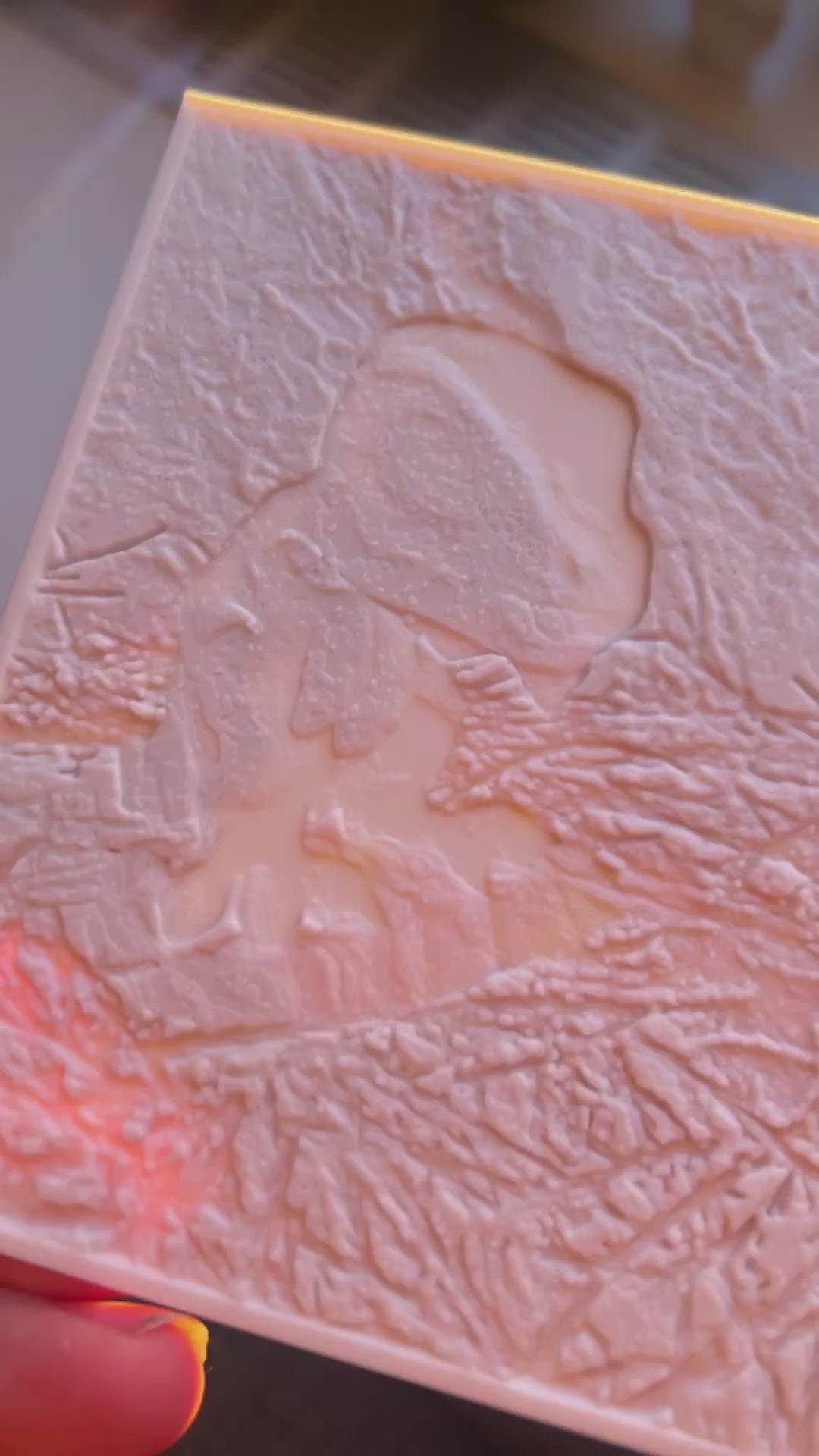 Rechthoekige Lithofaan (Landschap) - 3D Geprinte Foto