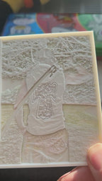 Rectangular Lithophane (Portrait) - 3D Printed Photo