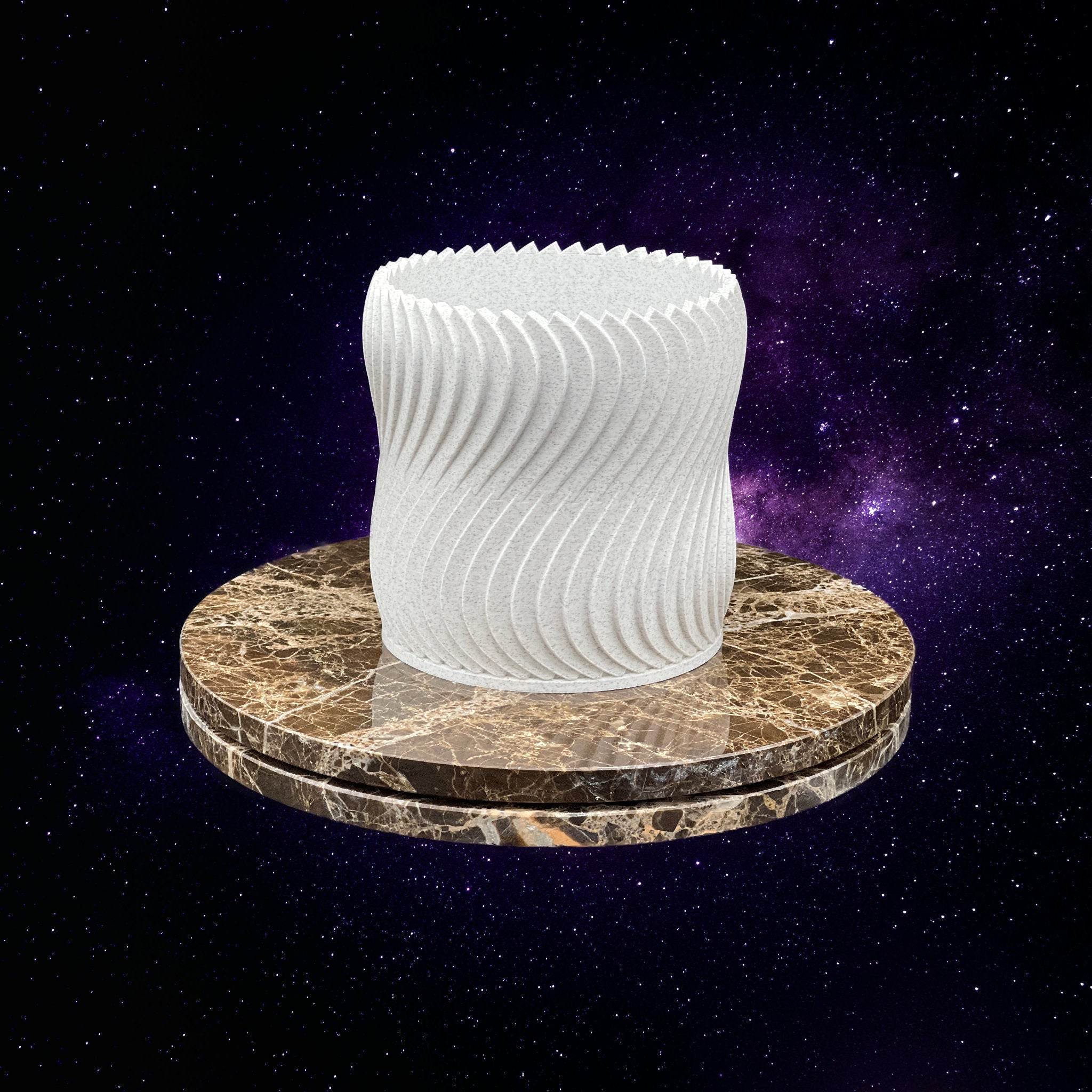 “Turbine Wheel” - Plant Pot - 3D Printed - Hand of Stardust