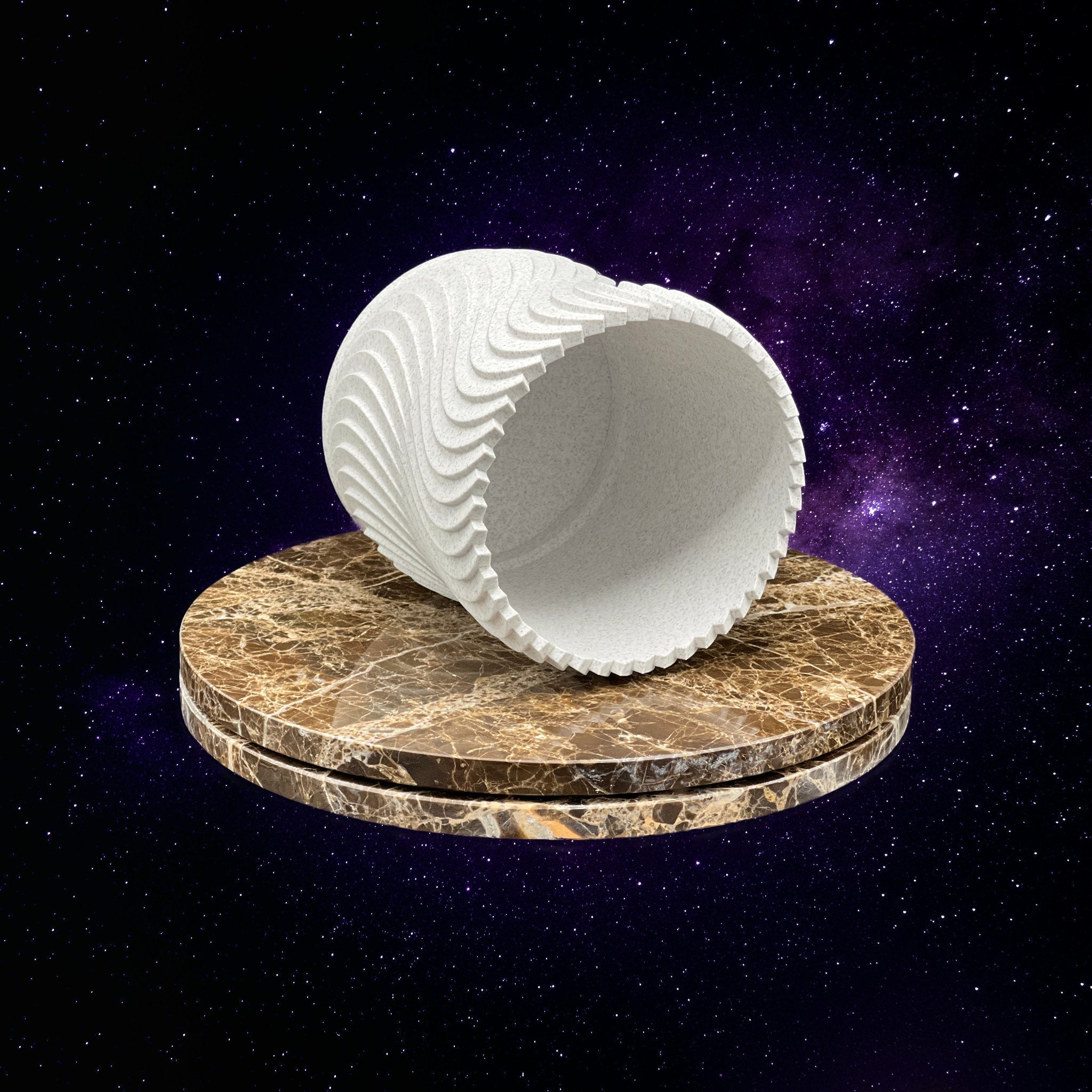 “Turbine Wheel” - Plant Pot - 3D Printed - Hand of Stardust