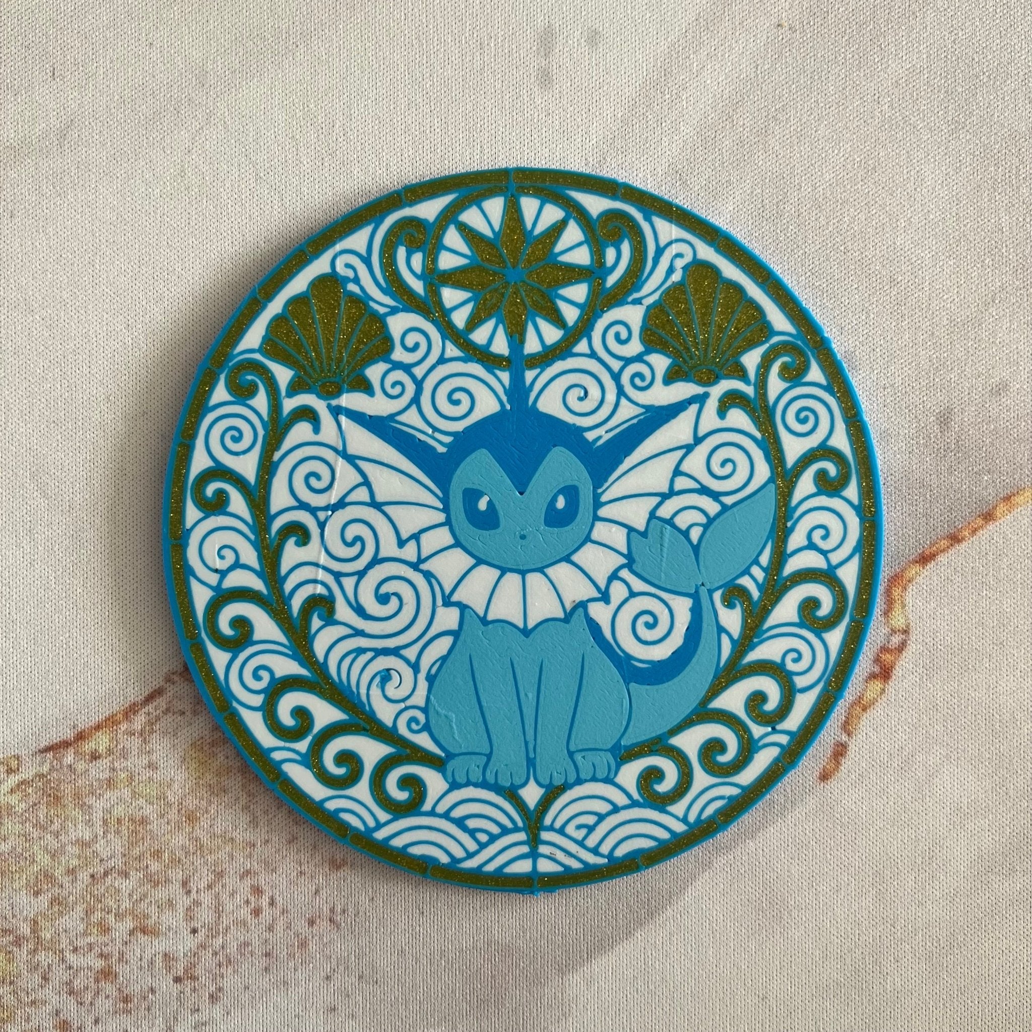 Vaporeon - Eeveelution Coaster - 3D Printed - Hand of Stardust